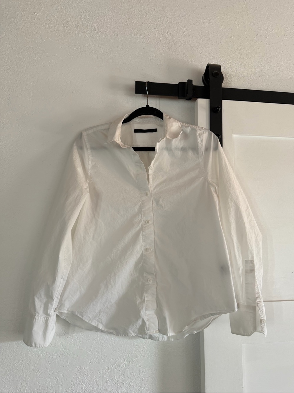 Jenni Kayne White Cotton Button-Down Shirt